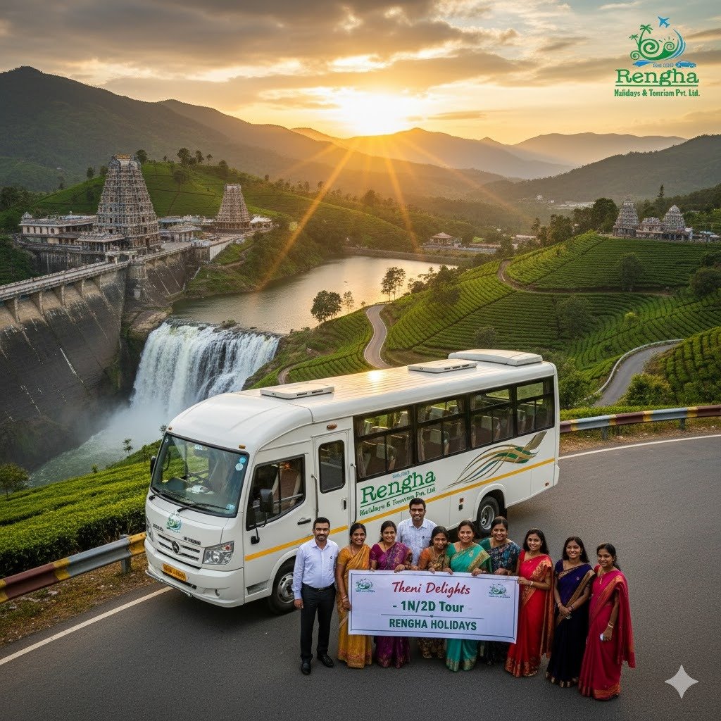 Theni Grand Heritage & Nature Tour: A Luxury 3 Night / 4 Day 10+1 CARAVAN Group Experience