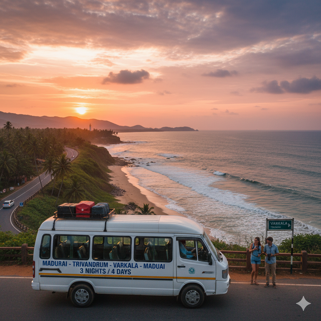 Theni Grand Day Trip: Megamalai, Waterfalls, & Temples - 10+1 CARAVAN Package