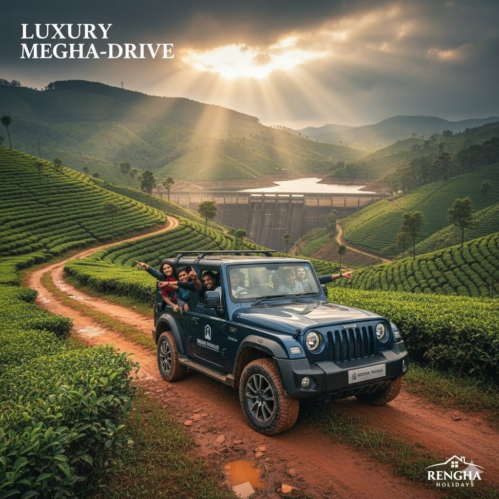 2 Nights / 3 Days Theni – Munnar – Kanthalloor – Thekkady – Theni Tour Package  Thar Roxx