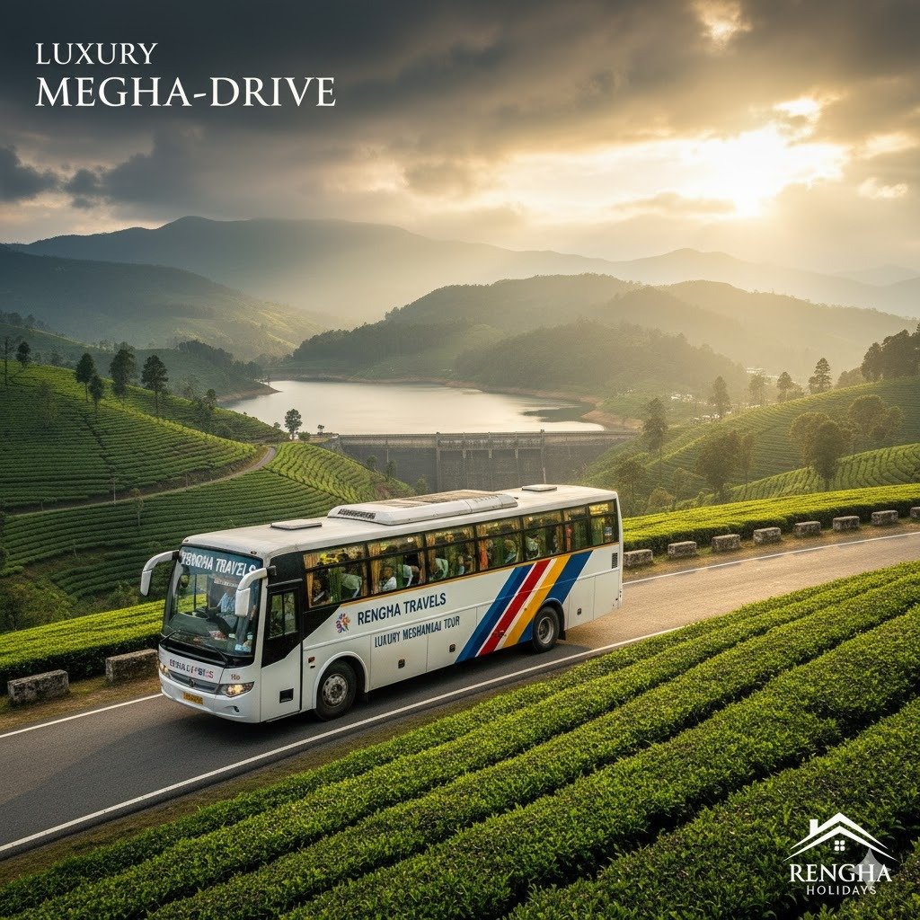 Theni – Pannaikadu Tour Package (1 Night / 2 Days) 2+2 45-Seater AC Luxury Bus 